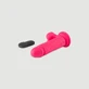 R12 Op Afstand Bestuurbare Realistische Siliconen Vibrator met Ballen & Zuignap - Roze