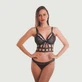 Eco Leather Harness Grid System - Black - One Size