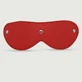 Máscara de cuero para los ojos con costura - Rojo