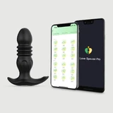Power Thruster Vibrador Prostático de Silicona Controlado por App - Negro