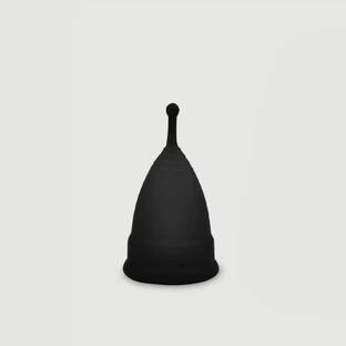 Kleine vrouwelijke wellness menstruatiecup - zwart