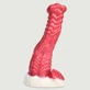 Dildo ejaculator din silicon Monster Fisix 19 x 6 cm - roșu