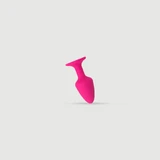 Anal Collection Gerippter großer Silikon Butt Plug mit Saugnapf - Pink