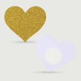 Gold Glitter Heart Shaped Nipple Cover