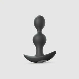 Twinny Bud Vibrating Butt Plug - Black
