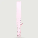 Pala de cuero con tachuelas y correa para la muñeca - Rosa