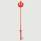 Dreizack Peitsche 65 cm - Rot