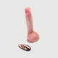 Dingo Thrusting Ferngesteuerter Silikon 21 cm Realistischer Vibrator mit Kugeln & Saugnapf - Flesh