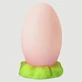 Grote siliconen eierstekker met zuignap 16,5 x 9 cm - Roze