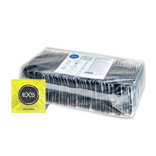 Préservatifs EXS aromatisés à la banane - 100 pièces