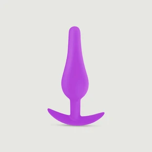 Anal Beginner's Classic Plug Anal de Silicona Grande - Morado