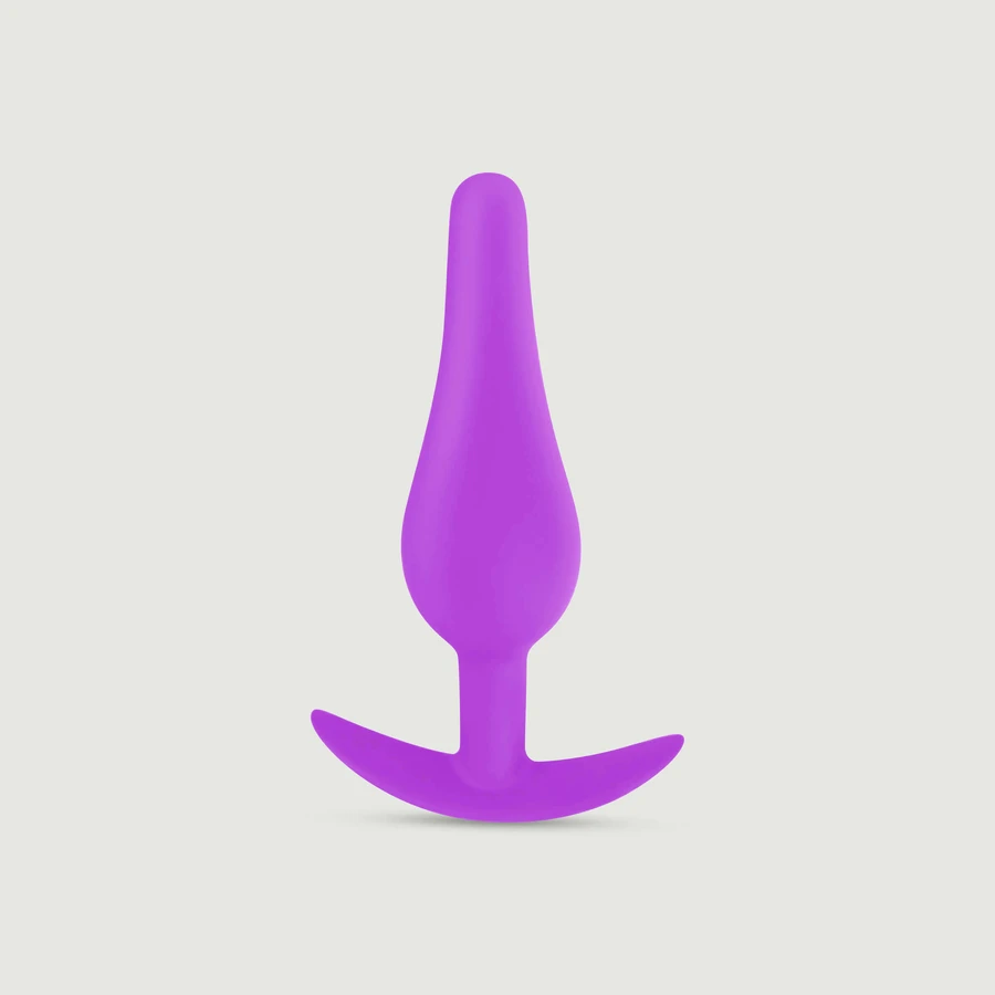 Anal Beginner's Classic Plug Anal de Silicona Grande - Morado