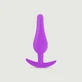 Anal Beginner's Classic Plug Anal de Silicona Grande - Morado