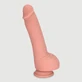 Igor 21,7 cm Gode réaliste en silicone avec boules et ventouse - Chair