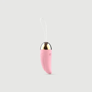 Gekrümmter Delight Silikon Handvibrator mit Kugel - Rosa