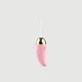 Gekrümmter Delight Silikon Handvibrator mit Kugel - Rosa