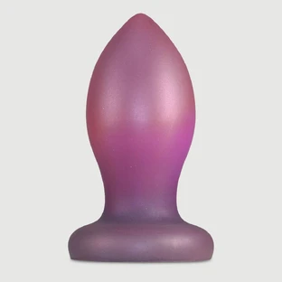 Dikke siliconen anaalplug voor anale stretch 19,5 x 8,4 cm - Roze