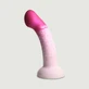 Consolador de silicona con ventosa G-Swirl Punto G curvo - Rosa