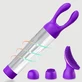 Exis Powerful Mini Vibrator with Interchangeable Silicone Tips - Purple