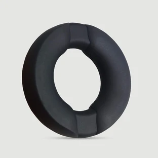 Anillo para el pene de silicona flexible con nudo duro 40 mm - Negro