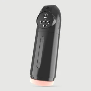 Auto-Suck Voice Activated Blowjob & Vibrating Male Masturbator - Schwarz