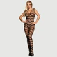 Body à bretelles en filet transparent - Noir - Taille unique