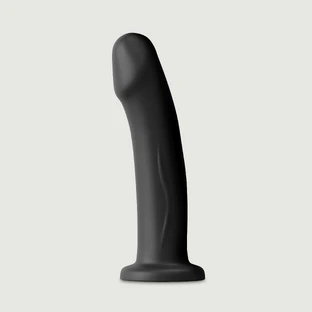 Real Pleasure Consolador de silicona realista grande con ventosa - Negro