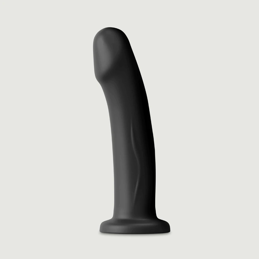 Real Pleasure Consolador de silicona realista grande con ventosa - Negro
