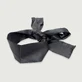 Bandeau et cravate de bondage en satin - Noir