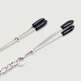 Tepelklemmen Met Verstelbare Druk & Ketting - Zilver