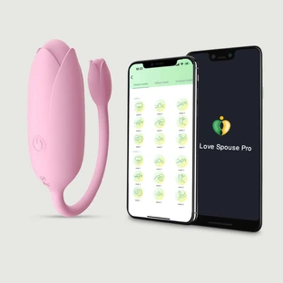 Mini Flower App Gestuurde Silicone Bullet Vibrator - Roze