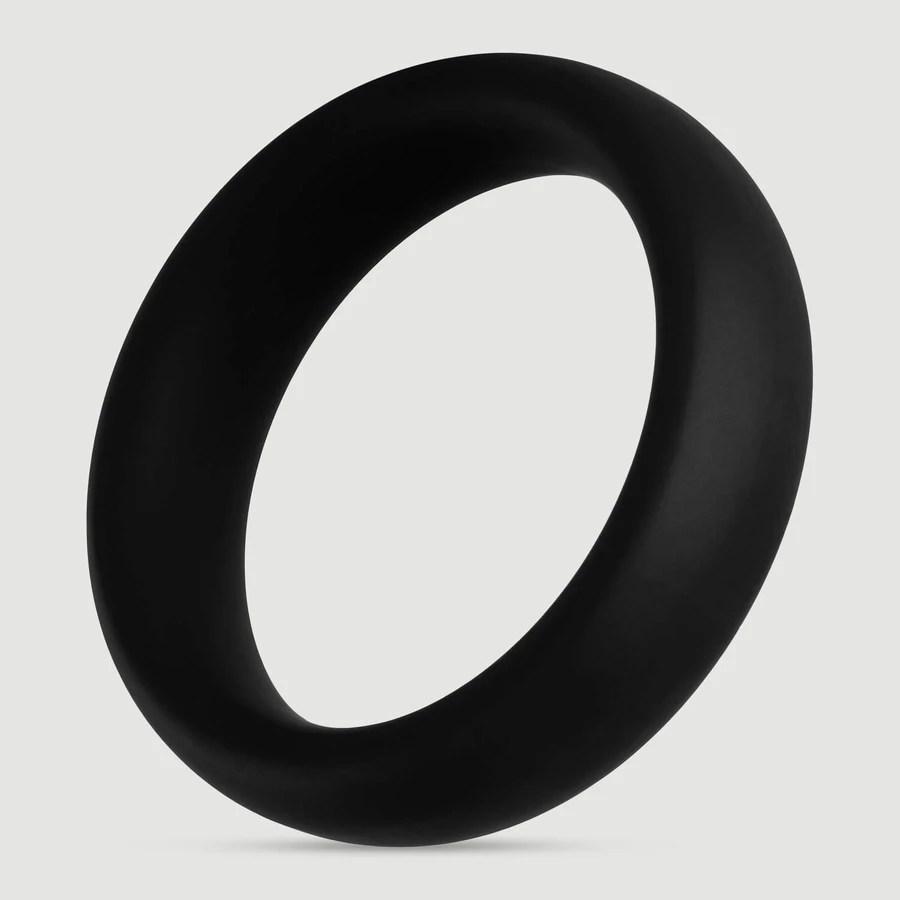 Forto F-64 Anneau de 50 mm de large en silicone - Noir
