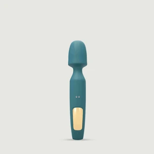 R-Evolution Premium Silicone 3 in 1 Massage Vibrating Wand - Green