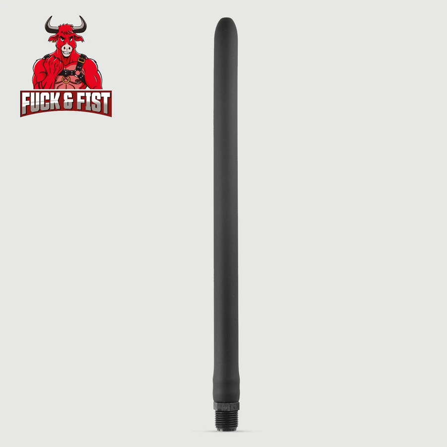 Fuck & Fist Toy Boquilla de silicona Enema Tip 30 cm - Negro