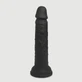 Ari 19 cm Realistic Silicone Dildo with Suction Cup - Black