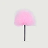 Feather Tickler With Handle - Pink