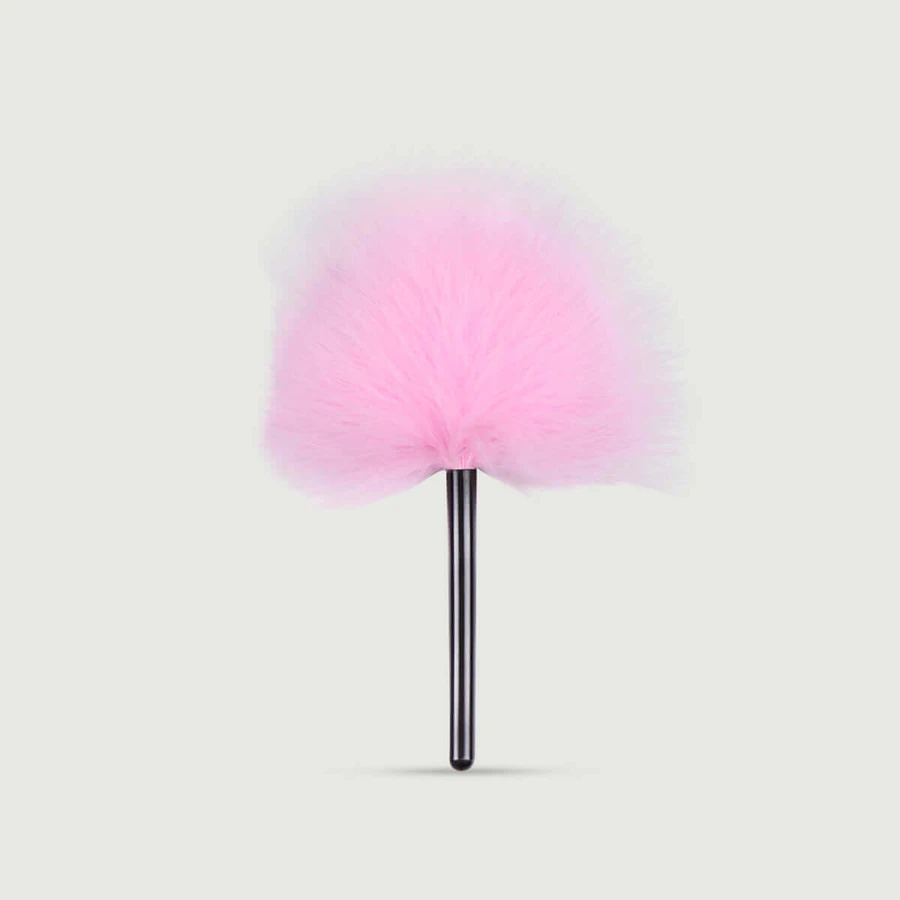 Feather Tickler With Handle - Pink
