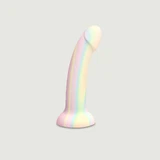 Phosphorescent Dildolls Fantasia Premium Silicone Dildo with Suction Cup - Multicolour