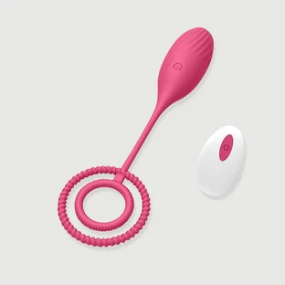 Sexopolis My Remote Play, vibratore telecomandato in silicone a coste con impugnatura - rosa