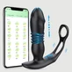 Vibrateur de prostate en silicone avec anneau de bite Merlin App Controlled Thrusting Prostate Vibrator with Cock Ring - Black