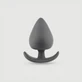 Anal Beginner's Anchor Medium Silicone Butt Plug - Black