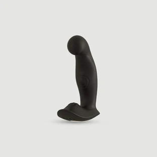 Acamar Remote Controlled Silicone Prostate Massager - Black