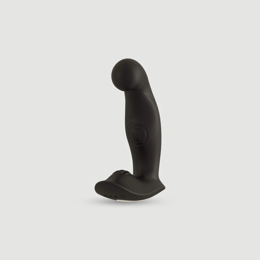 Acamar Remote Controlled Silicone Prostate Massager - Black