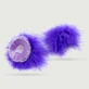 Furry Adhesive Nipple Covers With Faux Fur - Purple