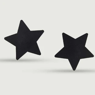 Star Sticky Nipple Cover - Black