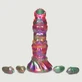 Ovipositor Larva Consolador de Silicona con Huevos - Multicolor
