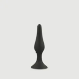 Anal Beginner's Basic Silicone Medium Butt Plug mit Saugnapf - Schwarz