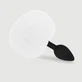 Plug Anal de Silicona Cola de Conejito para Principiantes - Blanco