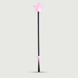 Cârpă din piele cu vârf cu stea roz 70 cm - Roz