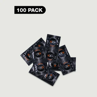 Exs Schwarze Latex-Kondome - 100 Stück